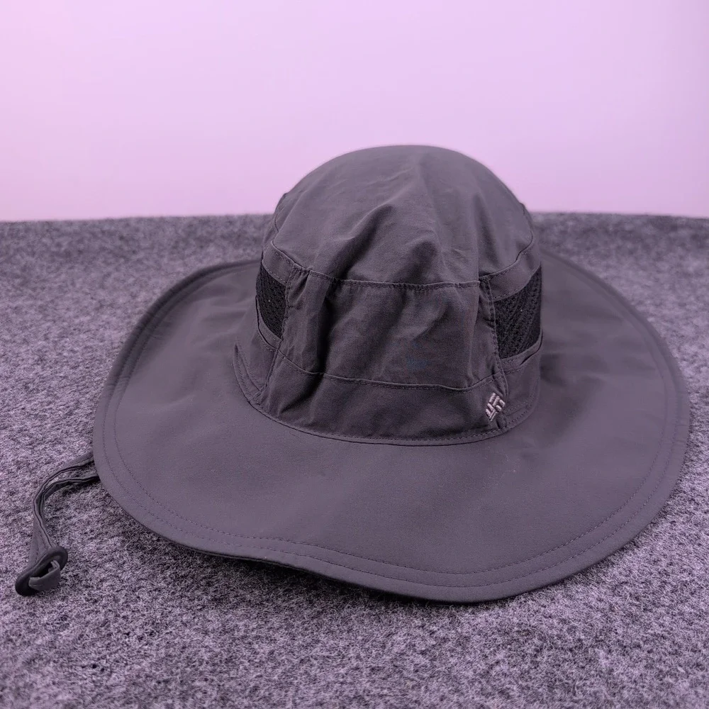 Columbia Bora Bora Booney Sun Hat Unisex O/S Grey Hiking Fishing Wide Brim Mesh